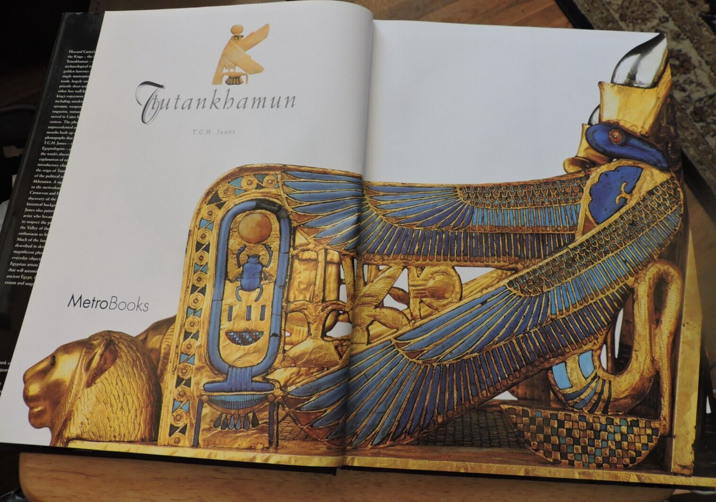 TUTANKHAMUN BY T.GH. JAMES, PHOTOS A. DELUCA 2000