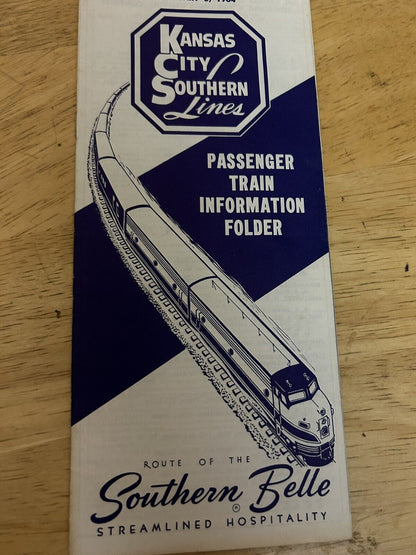 KANSAS CITY SOUTHERN LINES INFORMATION FOLDER 1964