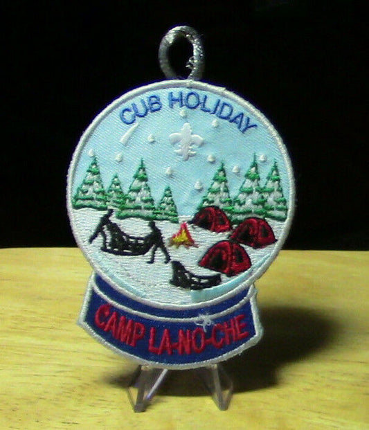 BSA: Camp LA-NO-CHE  Cub Holiday Button Patch