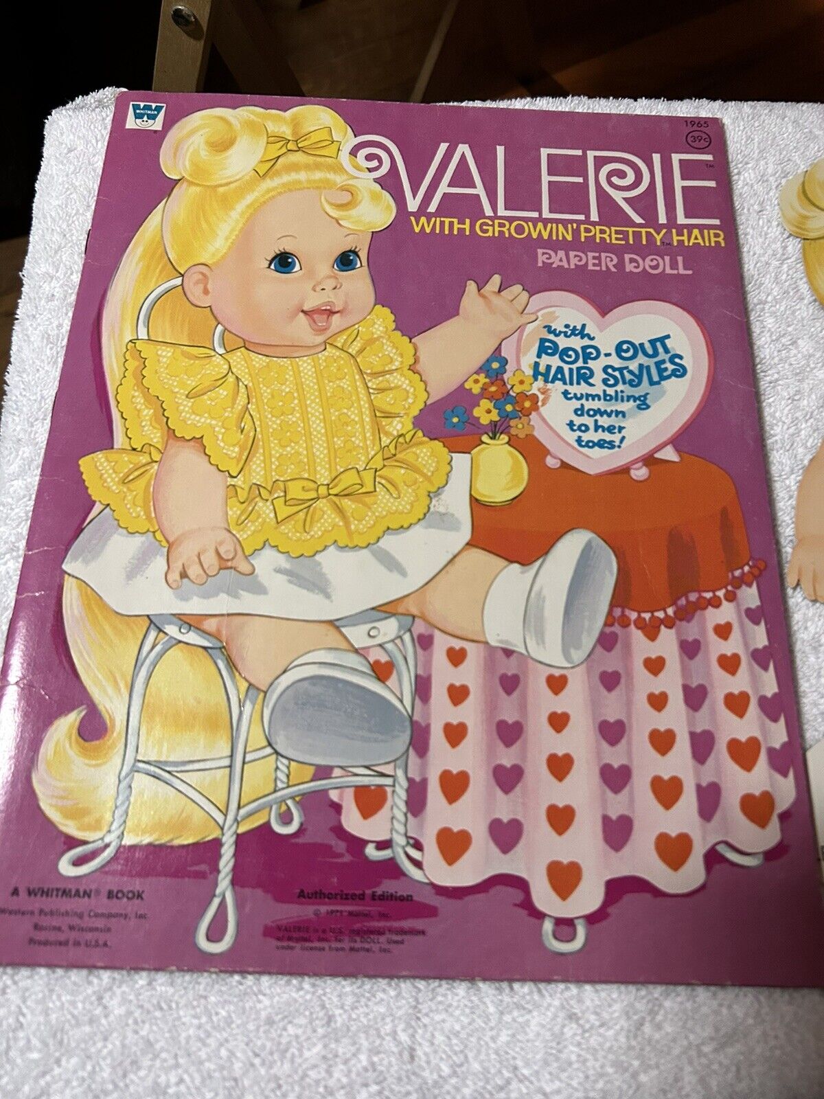 WHITMAN VALERIE WITH GROWIN' PRETTY HAIR PAPER DOLL 1971