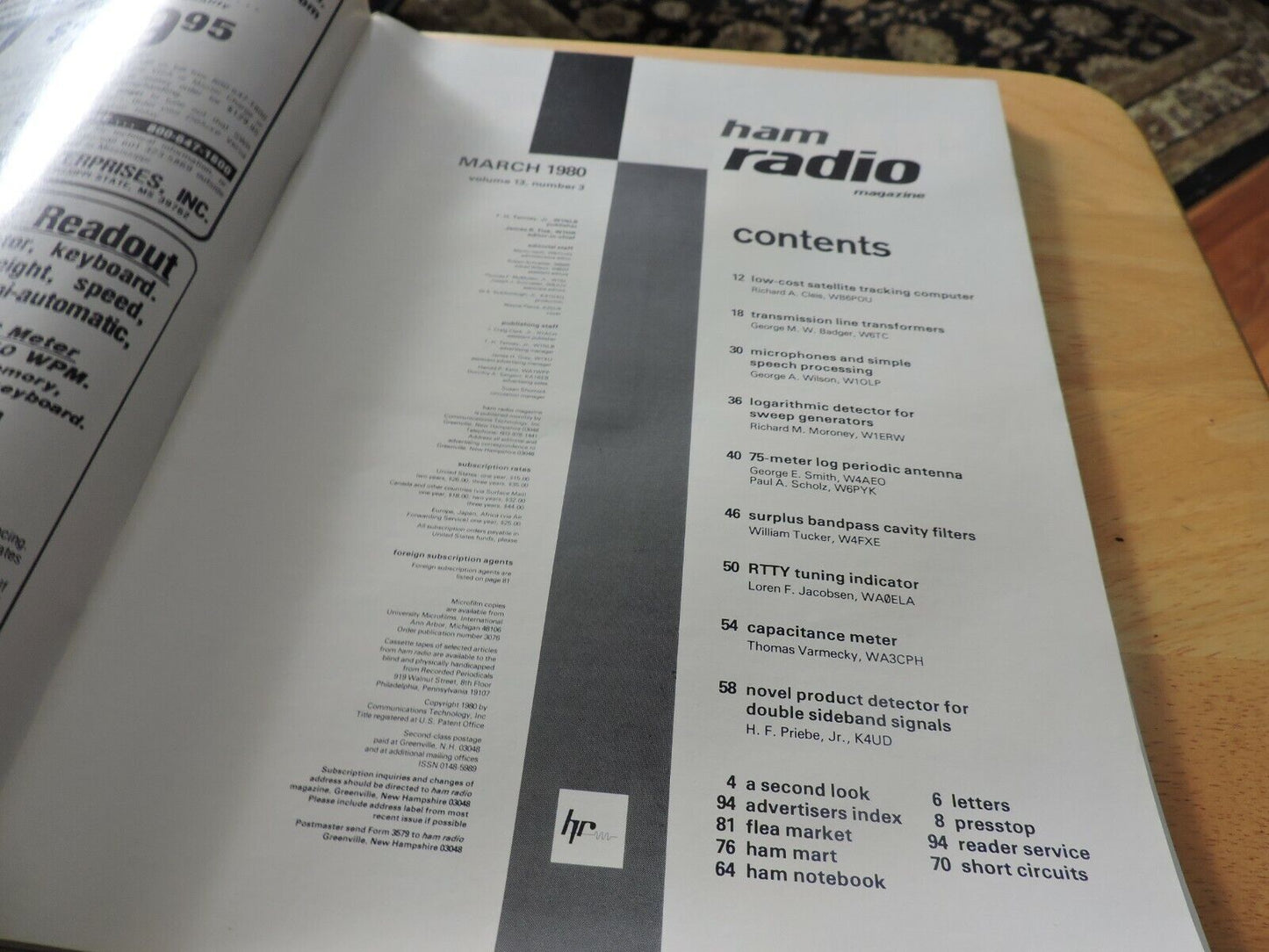 HAM RADIO MAGAZINE MARCH 1980