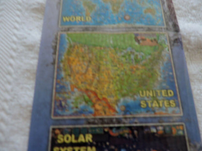 Hema 3 EDUCATIONAL  Map Set   WORLD MAP, UNITED STATES MAP, SOLAR SYSTEM MAP