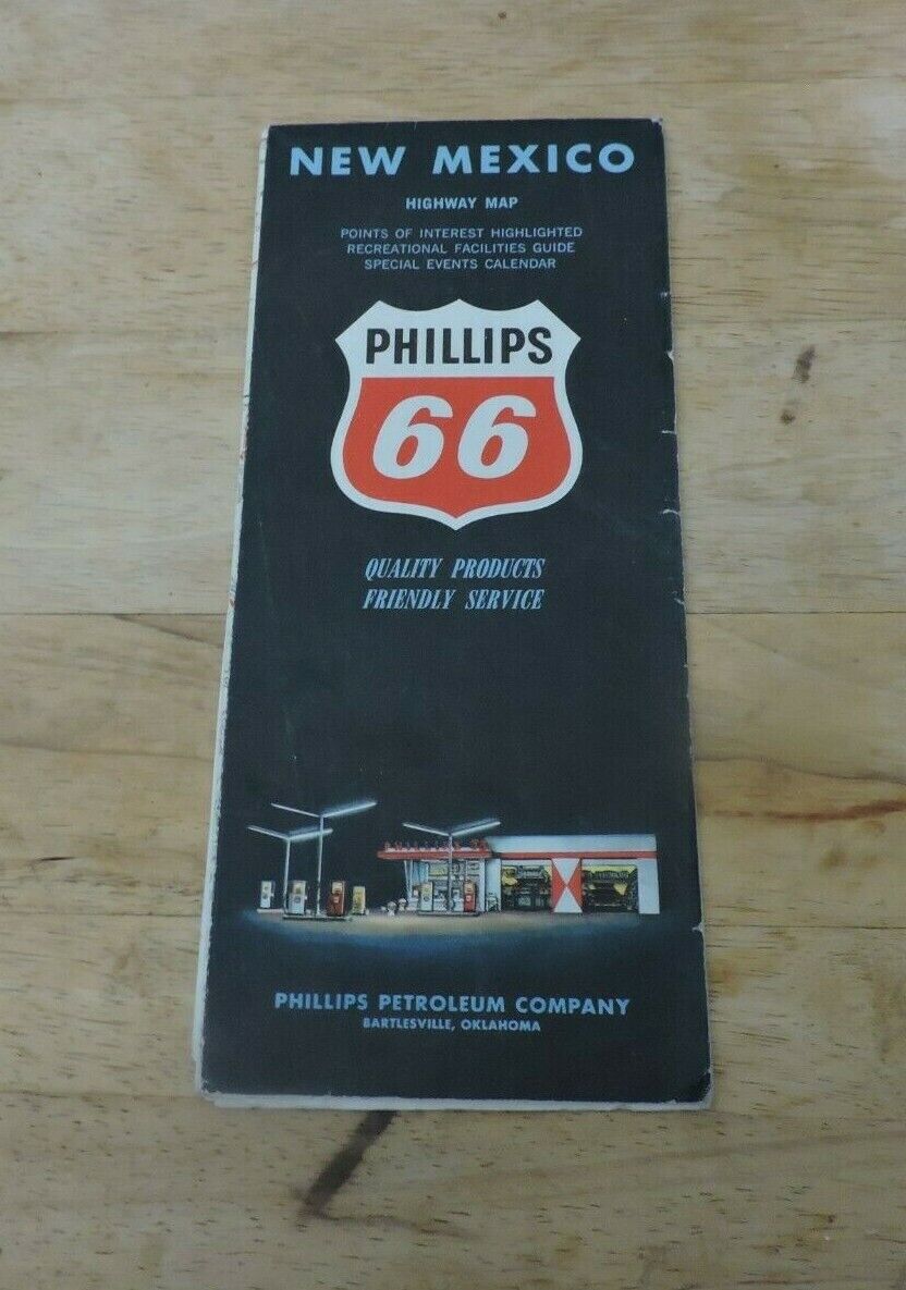New Mexico Highway Map Phillips 66 NO DATE