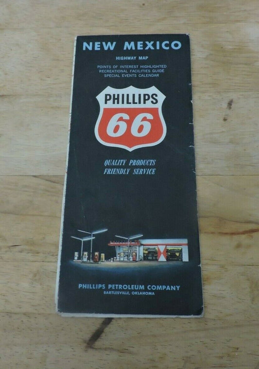 New Mexico Highway Map Phillips 66 NO DATE