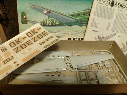 Vintage 1970 KP Model WWII AERO C-3A Bomber Plane Kit made in Czechosiovakia+