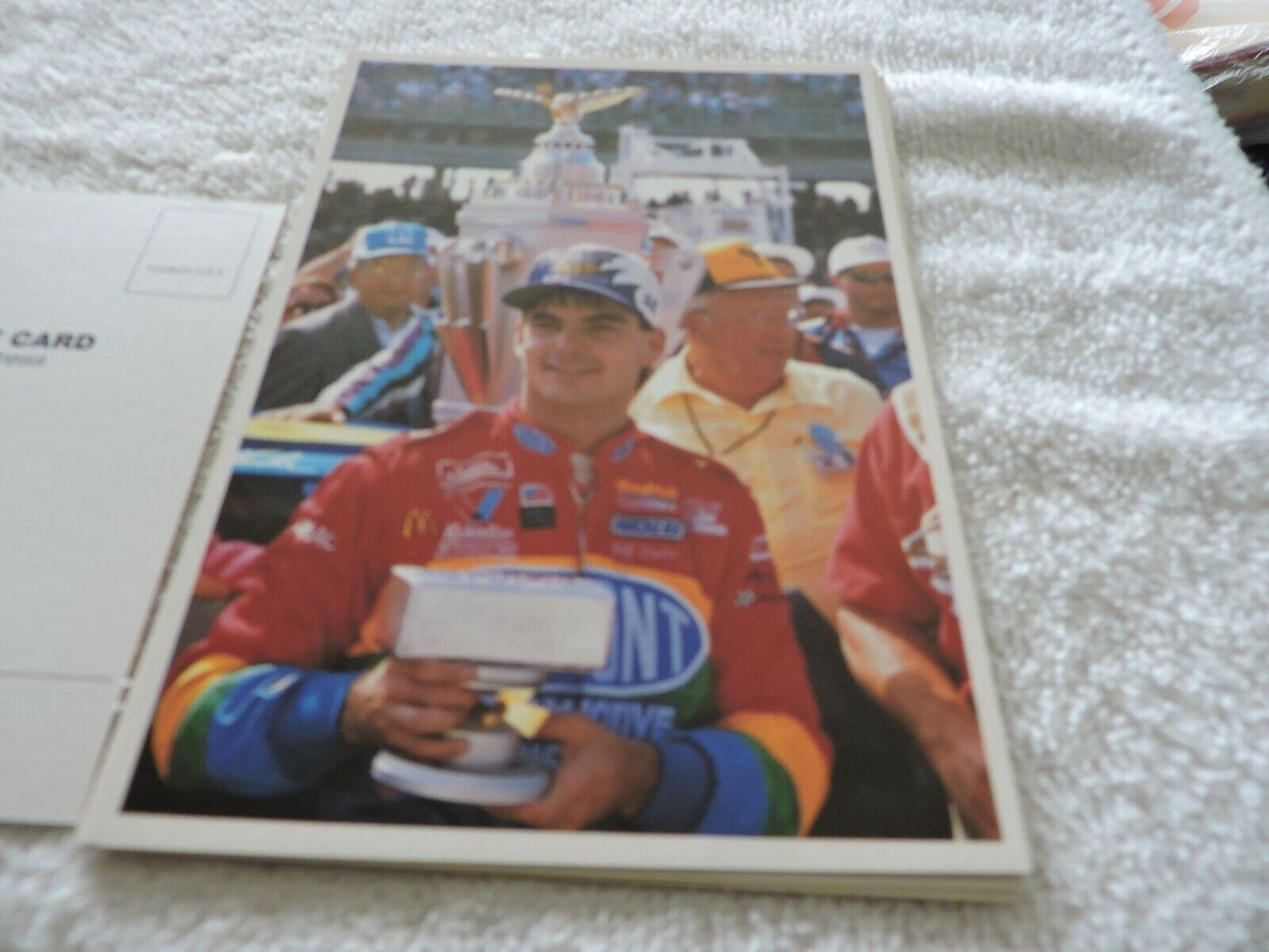 1994 VICTORY CIRCLE JEFF GORDON WINNER 1ST NASCAR WINSTON CUP UNPOSTED POST CARD