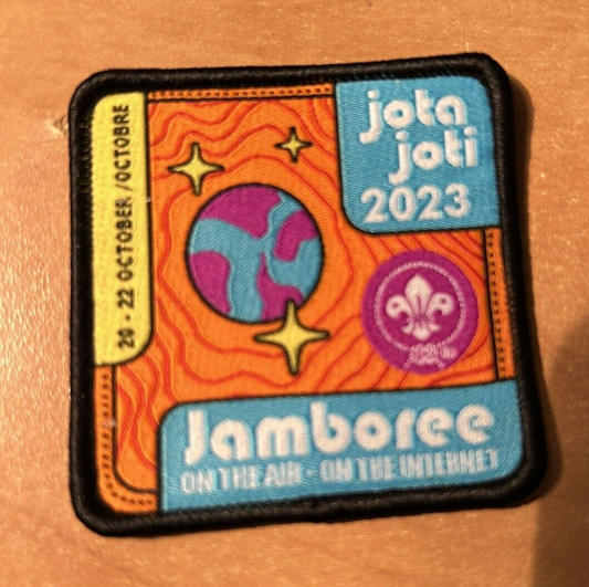 Official World Scouting Patch: " Jota Joti 20203Jamboree" (On the Air/Internet)