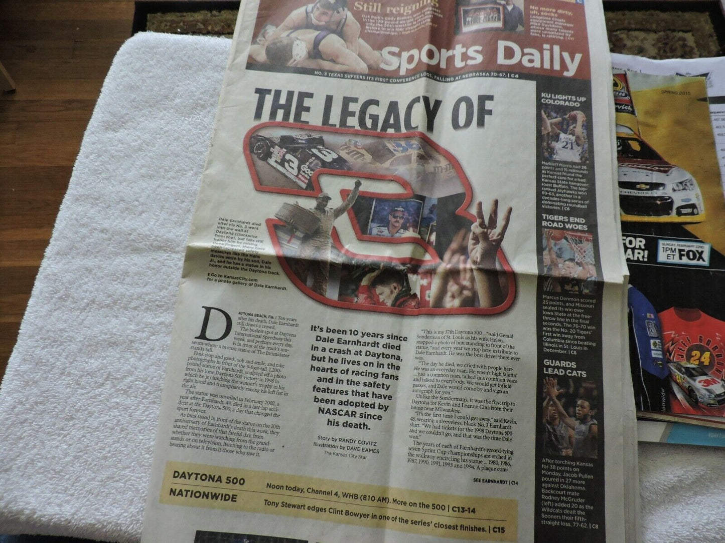 RACING SOUVENIRS: NEWSPAPER, 2011: TICKETS,  DAYTONA, NASCAR ILLUSTRATED, DAY