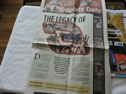 RACING SOUVENIRS: NEWSPAPER, 2011: TICKETS,  DAYTONA, NASCAR ILLUSTRATED, DAY