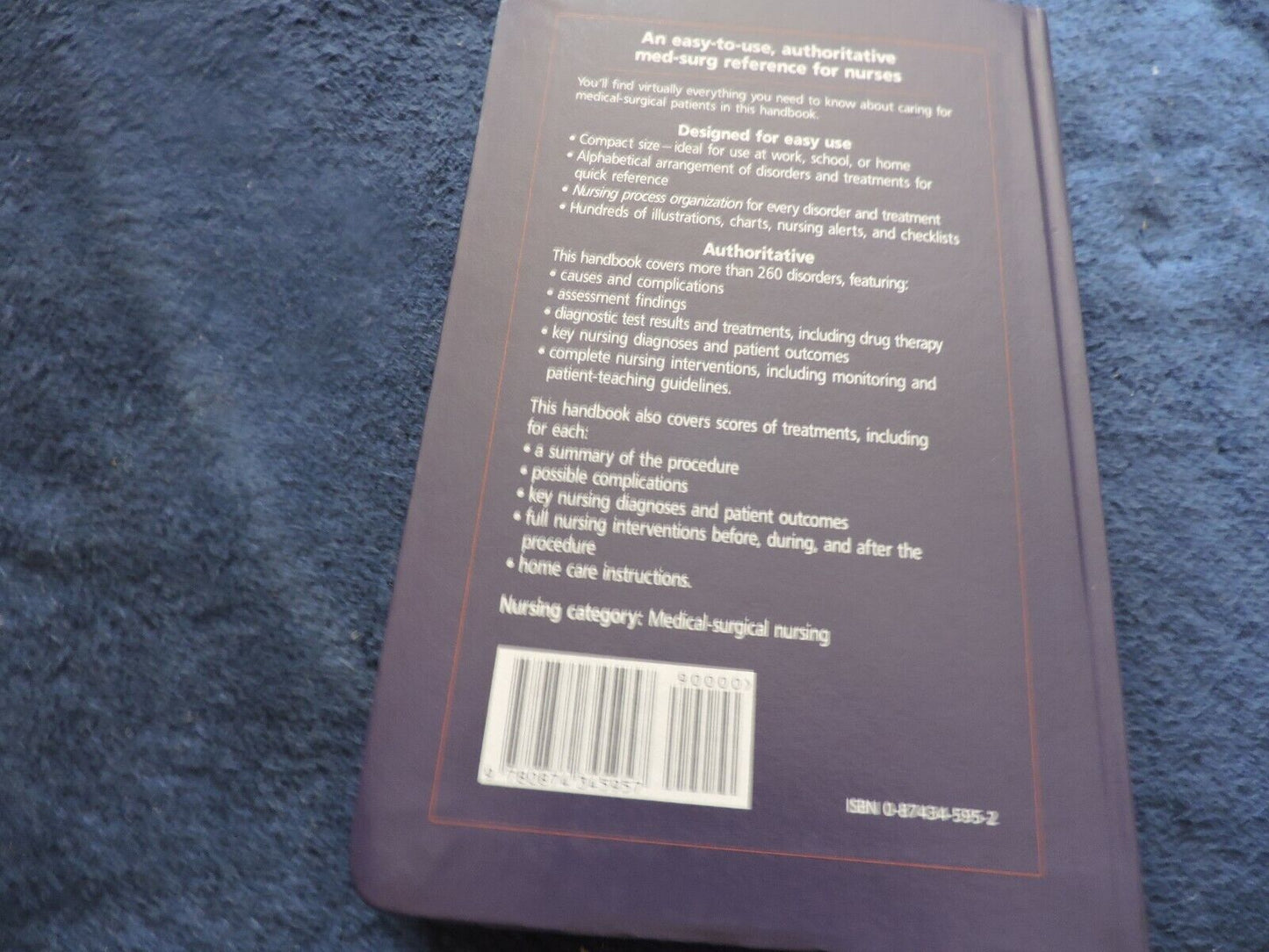 HANDBOOK OF MEDICAL-SURGICAL NURSING