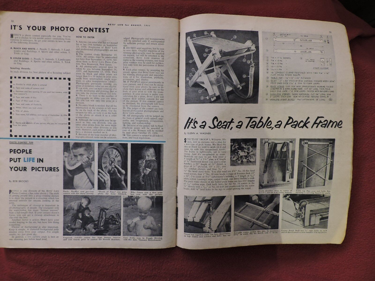 BOYS LIFE MAGAZINE August 1956 VINTAGE