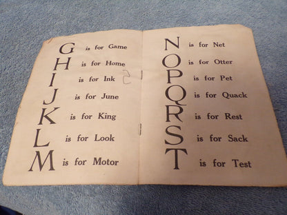 Vintage Cloth Book: "Darlings" Alphabet Learning Book