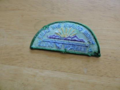 GIRL SCOUT RAINBOW OF SKILLS  PATCH-TOTEM COUNCIL DAY CAMP 3X1.75 HALF MOON