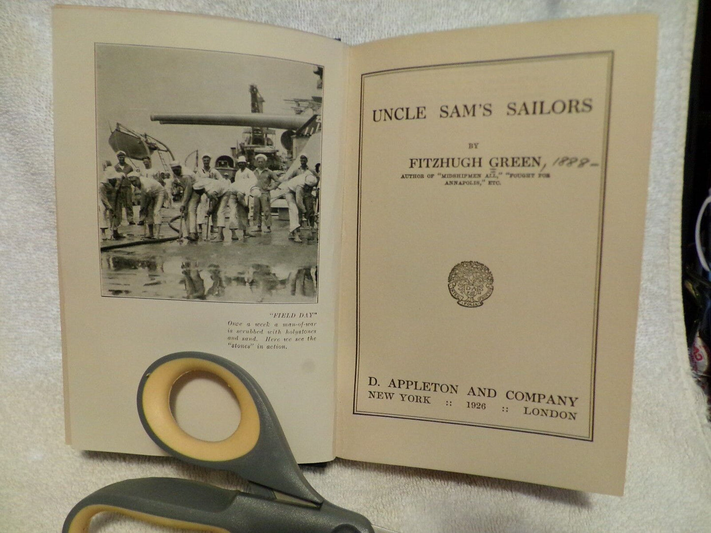 Fitzhugh Green - UNCLE SAM'S SAILORS - 1926 - ILLUSTRATED/RARE