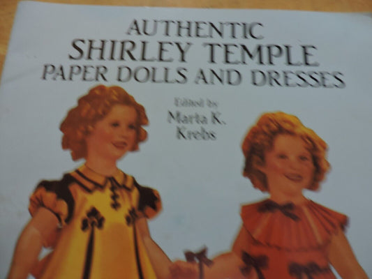 NEW Authentic Shirley Temple Paper Dolls And Dresses (& Photos) 1991 DOVER PUB