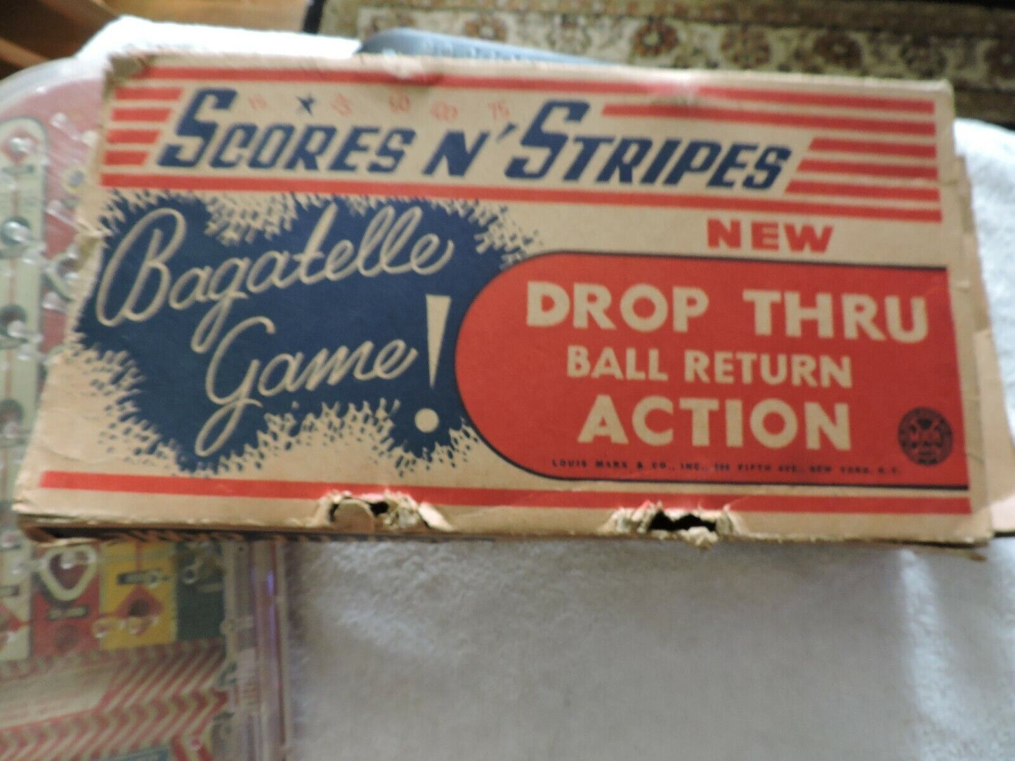 Scores and Stripes Bagatelle Game (mid 1900's)
