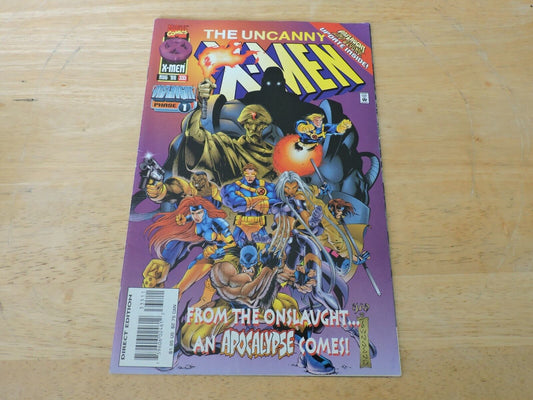 The Uncanny X-Men Issue 335  FROM THE ONSLAUGHT...AN APOCALYPSE COMES!