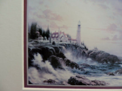 BEACON OF HOPE  BY THOMAS KINKADE PRINT 2006  10X8