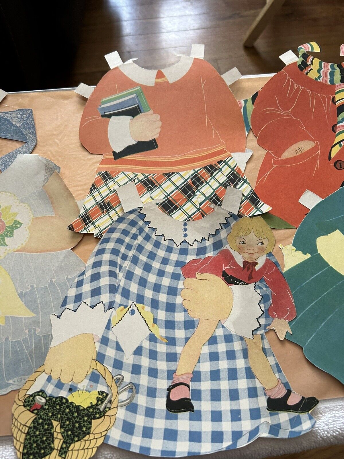 SALLY LOU FEMALE PAPER DOLL --19 INCHES TALL--1931--SAALFIELD