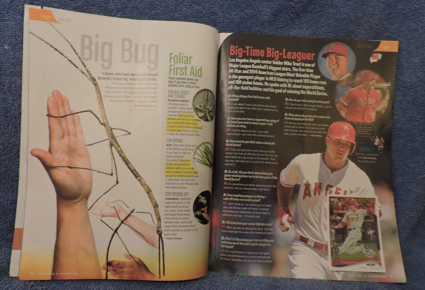 Boy's Life Magazine "Out of This World" October 2016