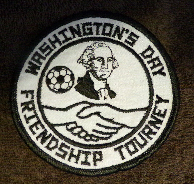 Vintage (1970) Girl Scout Soccer Patch: "Washington's Day Friendship Tourney"