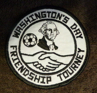 Vintage (1970) Girl Scout Soccer Patch: "Washington's Day Friendship Tourney"