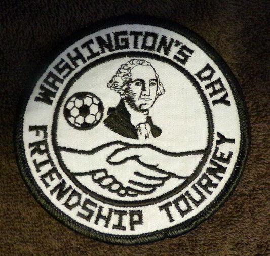 Vintage (1970) Girl Scout Soccer Patch: "Washington's Day Friendship Tourney"