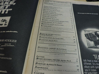 ROLLING STONE MAGAZINE:RICKIE LEE JONES: AUGUST 9TH, 1979, ISSUE NO 297