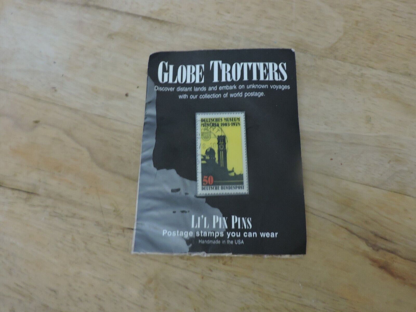 Globe Trotters Wearable Stamp Pin 1996--DEUTSCHES MUSEUM