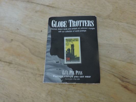 Globe Trotters Wearable Stamp Pin 1996--DEUTSCHES MUSEUM