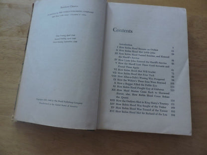 ROBIN HOOD AND HIS MERRY OUTLAWS--J. WALKER McSPADDEN  1946  "RAINBOW CLASSICS"