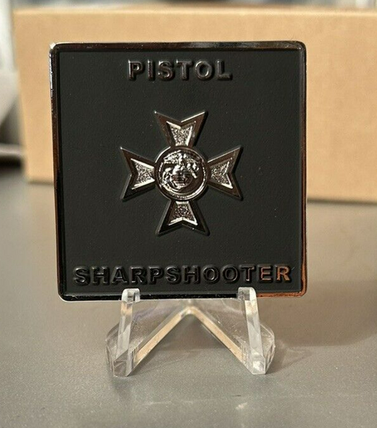Unique Challenge Coin: Official USMC, Pistol Sharpshooter