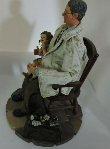 DOCTOR WITH YOUNG GIRL FIGURINE--NOT MARKED OR DATED