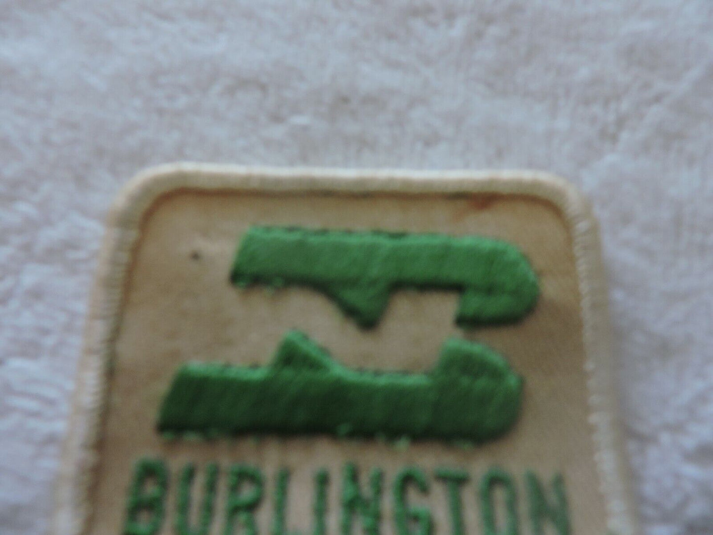 BURLINGTON NORTHERN RAILROAD PATCH (2.5 INCH SQUARE)