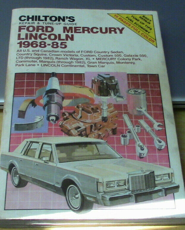 SERVICEGUIDE:  Chilton's Ford Mercury Lincoln 1968-85