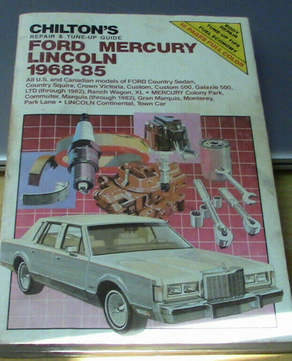 SERVICEGUIDE:  Chilton's Ford Mercury Lincoln 1968-85