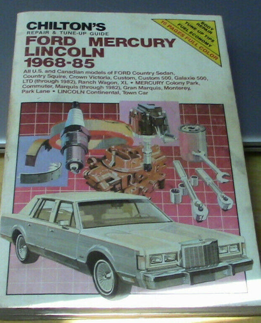 SERVICEGUIDE:  Chilton's Ford Mercury Lincoln 1968-85
