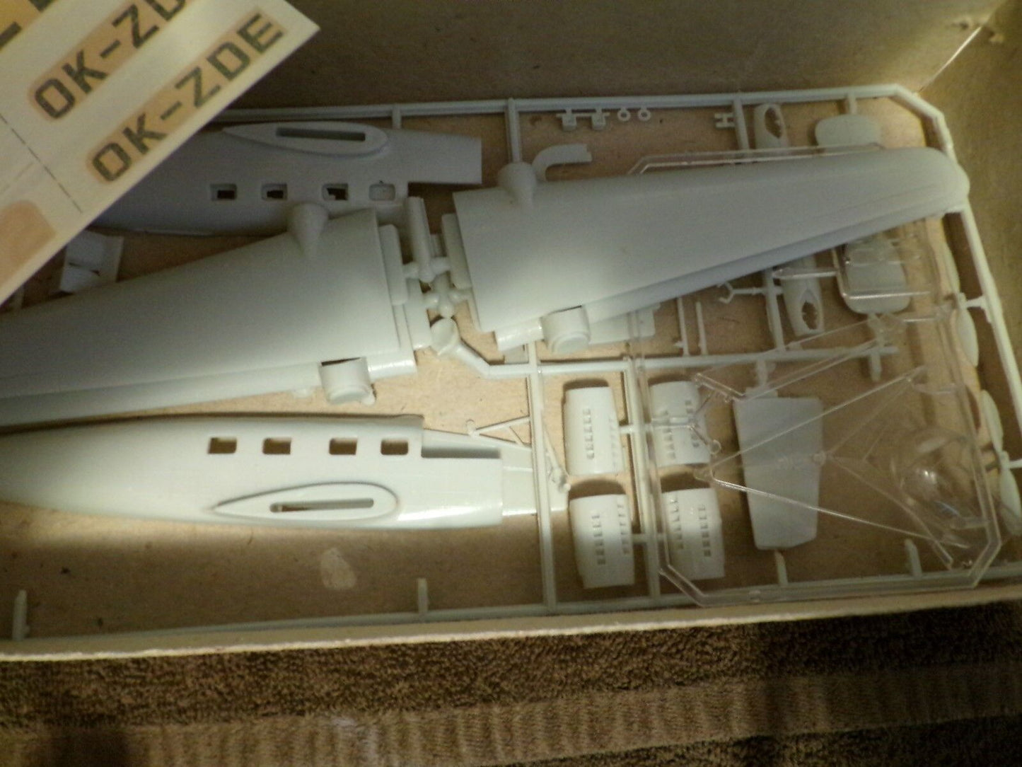 Vintage 1970 KP Model WWII AERO C-3A Bomber Plane Kit made in Czechosiovakia+