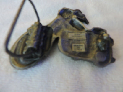 1979 BERGAMOT BRASS WORKS MOTORCYCLE BELT BUCKLE 3.5X3 INCHES