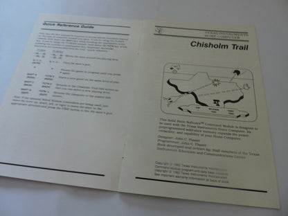TEXAS INSTRUMENTS HOME COMPUTER: CHISHOLM TRAIL 1982