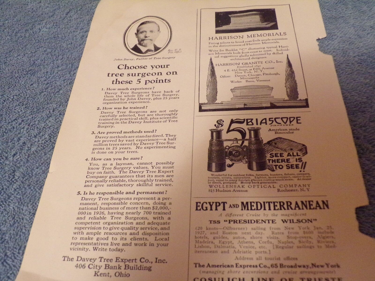 1926-Southern Pacific Lines Advertisement Sheet (From National Geographic)