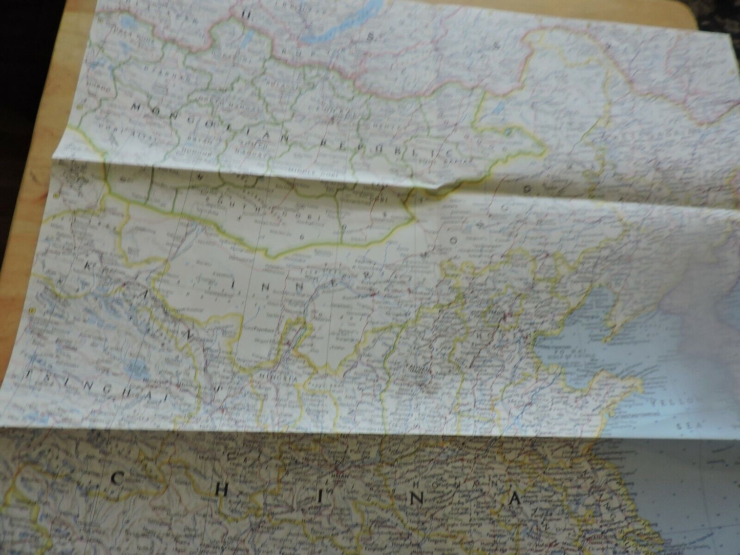 NATIONAL GEORGRAPHIC MAP OF CHINA  1964