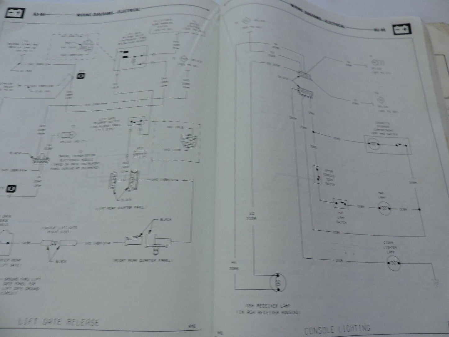 CHRYSLER MANUAL: RAM VAN CARAVAN, VOYAGER, ELECTRICAL & ENGINE PERFORMANCE  1984