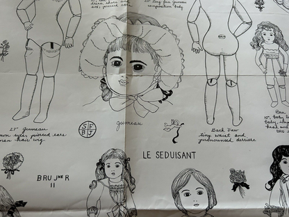 FRENCH DOLLS  1979 BY SANDY WILLIAMS--SCHNEIDER FILA PARIS