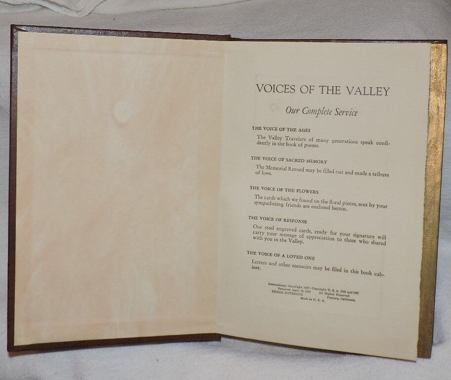 Remembrance Book: Voices of the Valley, 1941