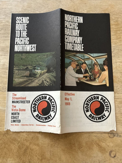 Northern Pacific Railway Time Table May 1 1969