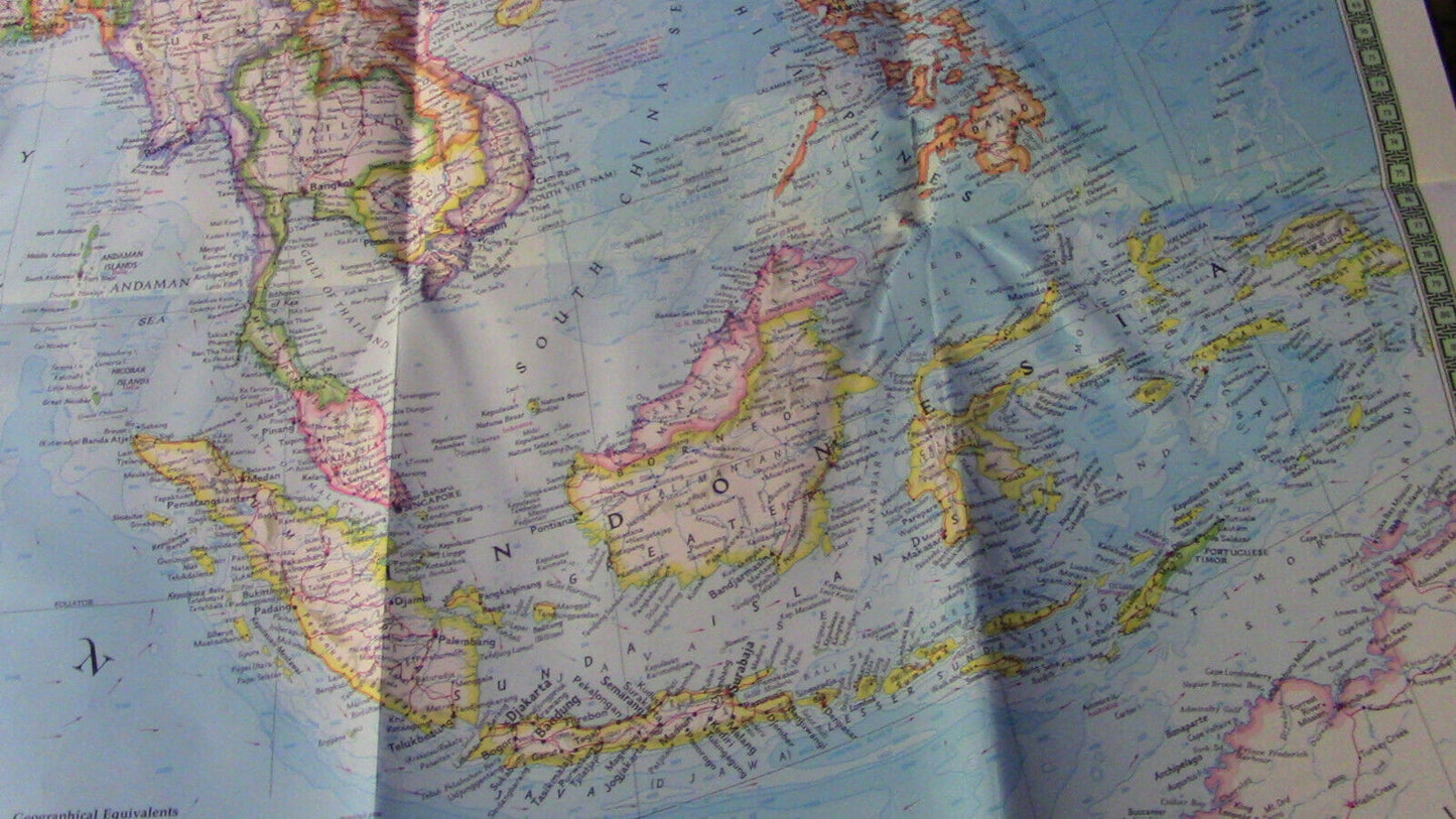 The National Geographic Magazine Map of The Peoples of Southeast Asia