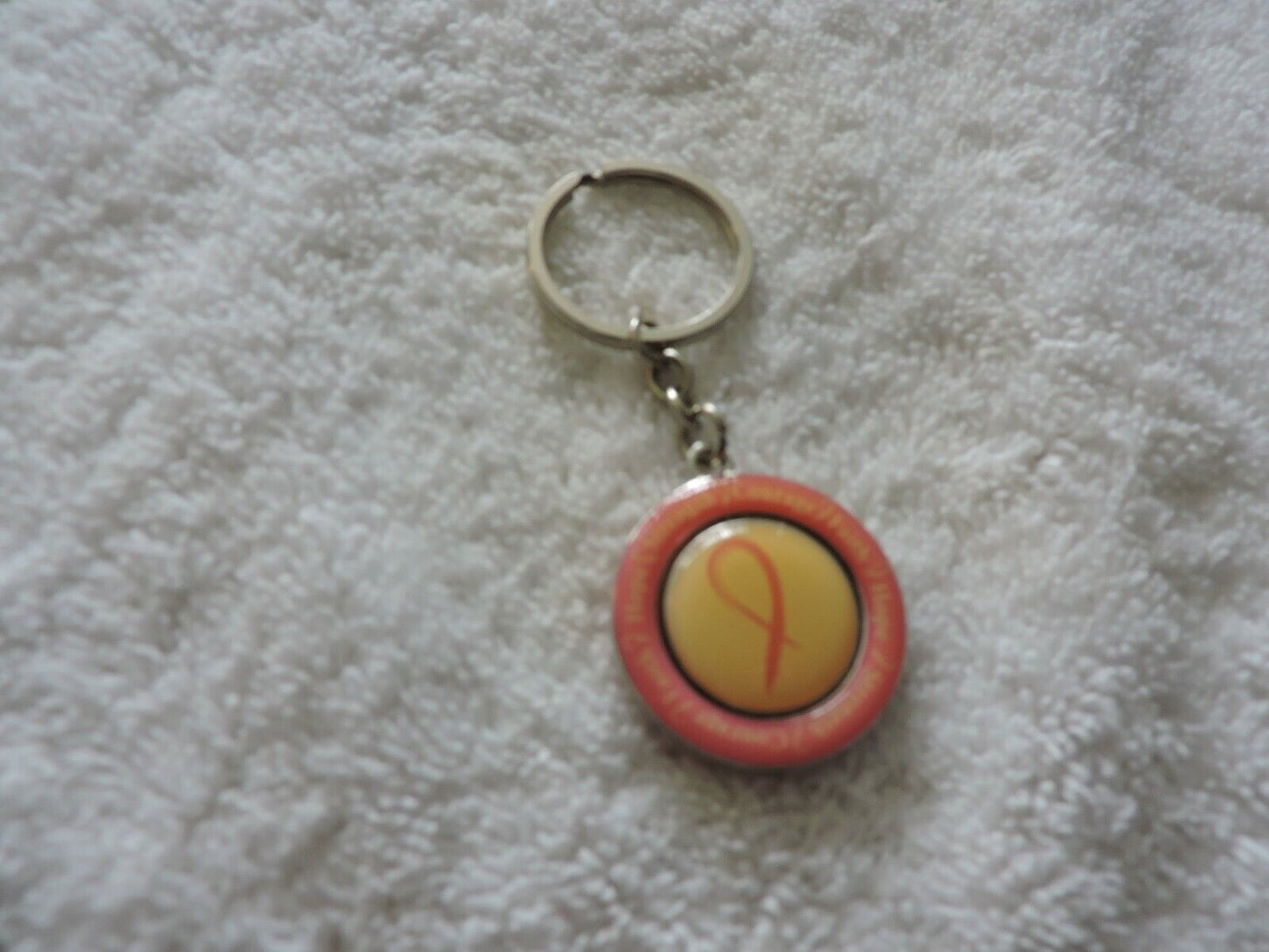 BREAST CANCER KEY CHAIN: COURAGE, FAITH, HOPE, STRENGTH