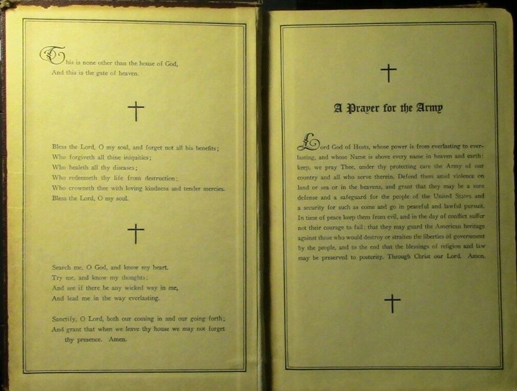 WWII Era 1942 Printing: Army and Navy Hymnal
