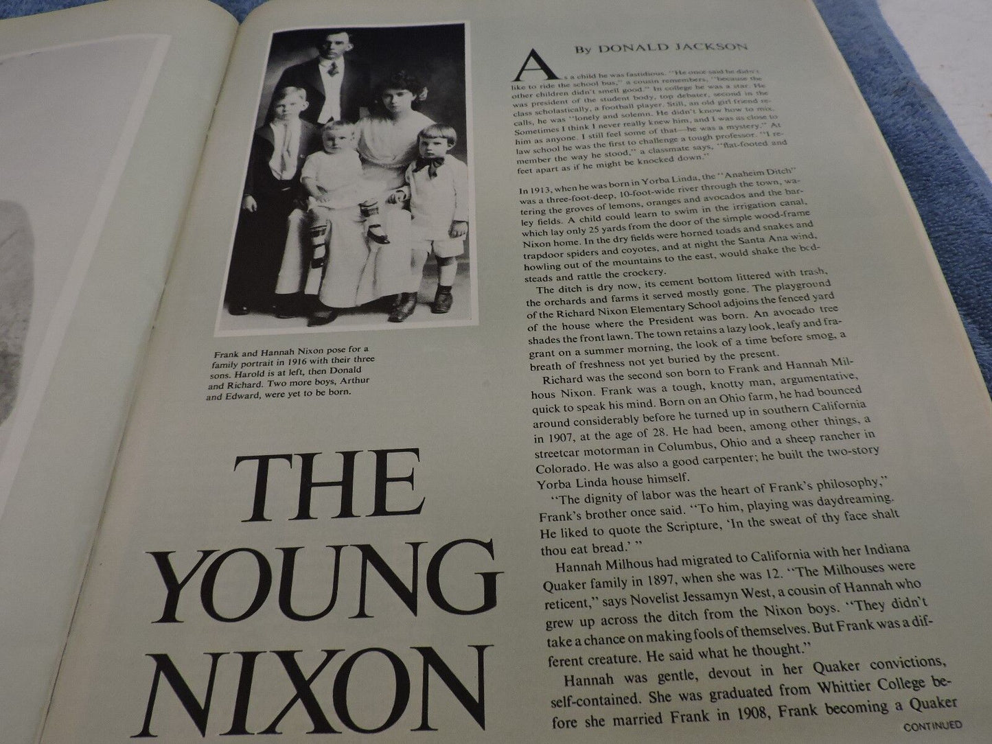 LIFE Magazine - November 6, 1970 Issue "The Young Nixon"